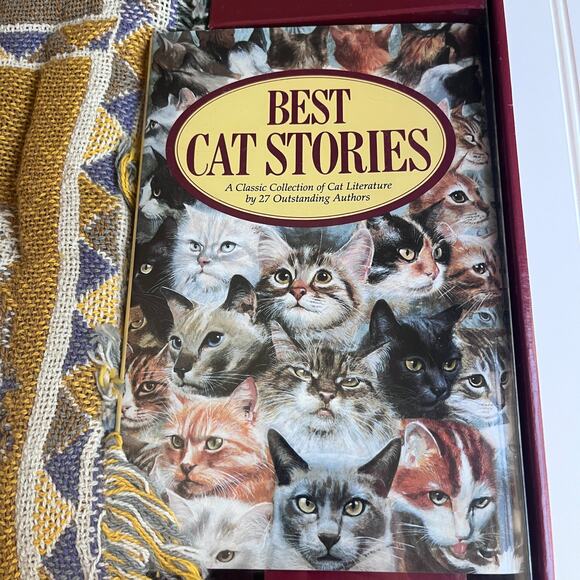 90's Colorful Cats II Gift Set - Cat Tapestry Throw Blanket Afghan The Rug Barn - Picture 5 of 10